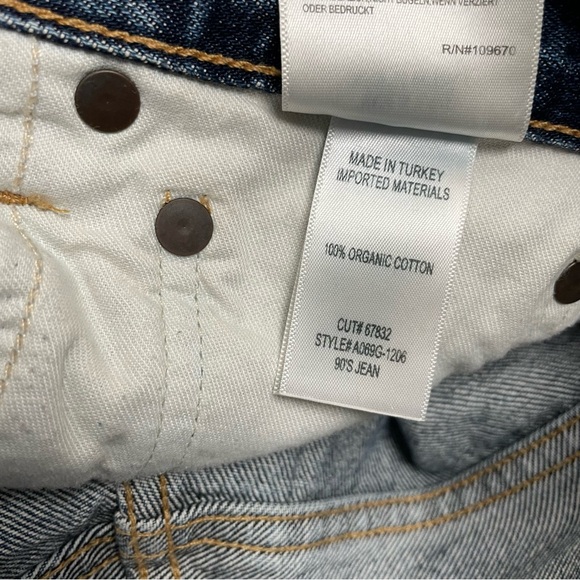 Agolde 90s Jean Imagine Mid Rise Straight B45  Women's Sz 23 - Picture 12 of 15